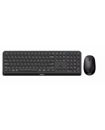 philips Zestaw klawiatura + mysz SPT6407B Wireless Combo Black - US International