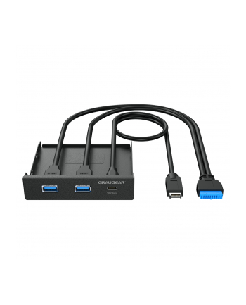 Graugear USB-HUB Multi Front Panel, 3.2 Gen2 Type-C retail (GMP01)