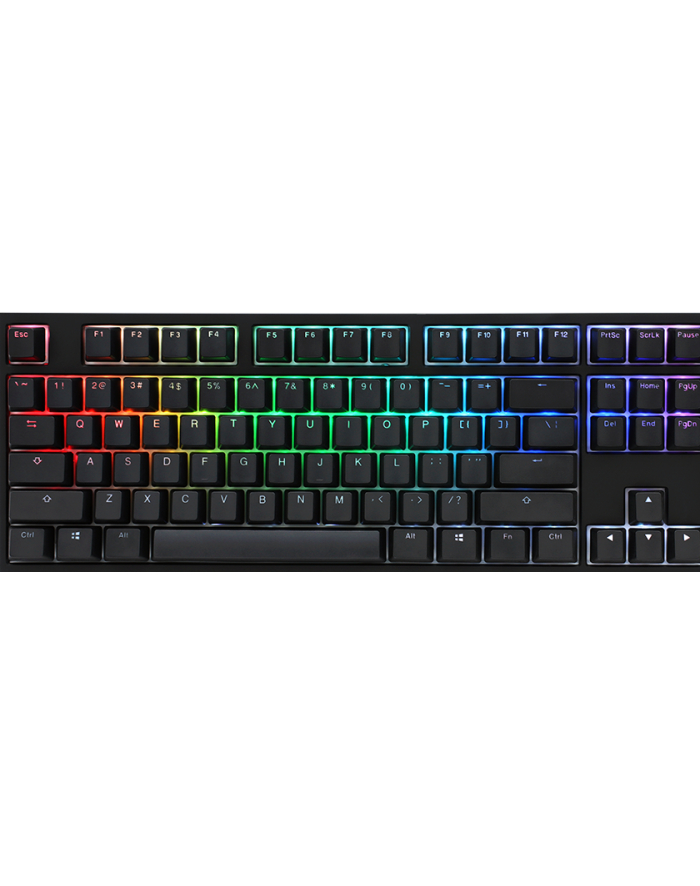 Klawiatura gamingowa Ducky ONE 2 Backlit PBT MX-Silent-Red RGB czarna, mechaniczna główny