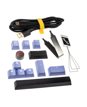 Klawiatura gamingowa Ducky ONE 3 Classic Mini MX-Silent-Red RGB LED US czarno-biała, mechaniczna