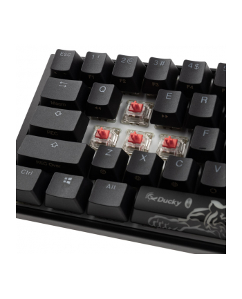 Klawiatura gamingowa Ducky ONE 3 Classic Mini MX-Silent-Red RGB LED US czarno-biała, mechaniczna