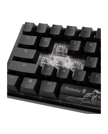 Klawiatura gamingowa Ducky ONE 3 Classic SF MX-Speed-Silver RGB LED US czarno-biała, mechaniczna