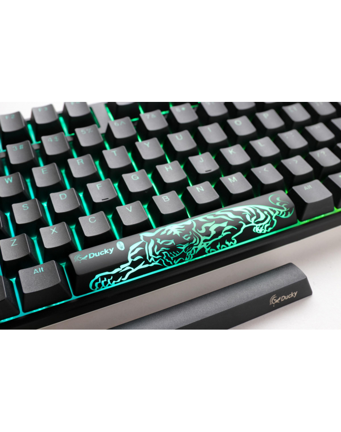 Klawiatura gamingowa Ducky ONE 3 Classic TKL MX-Black RGB LED US czarno-biała, mechaniczna główny