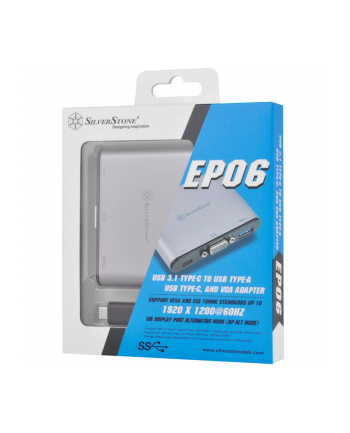 Silverstone adapter USB 3.1-C do USB-A + VGA (SST-EP06C) nr 2