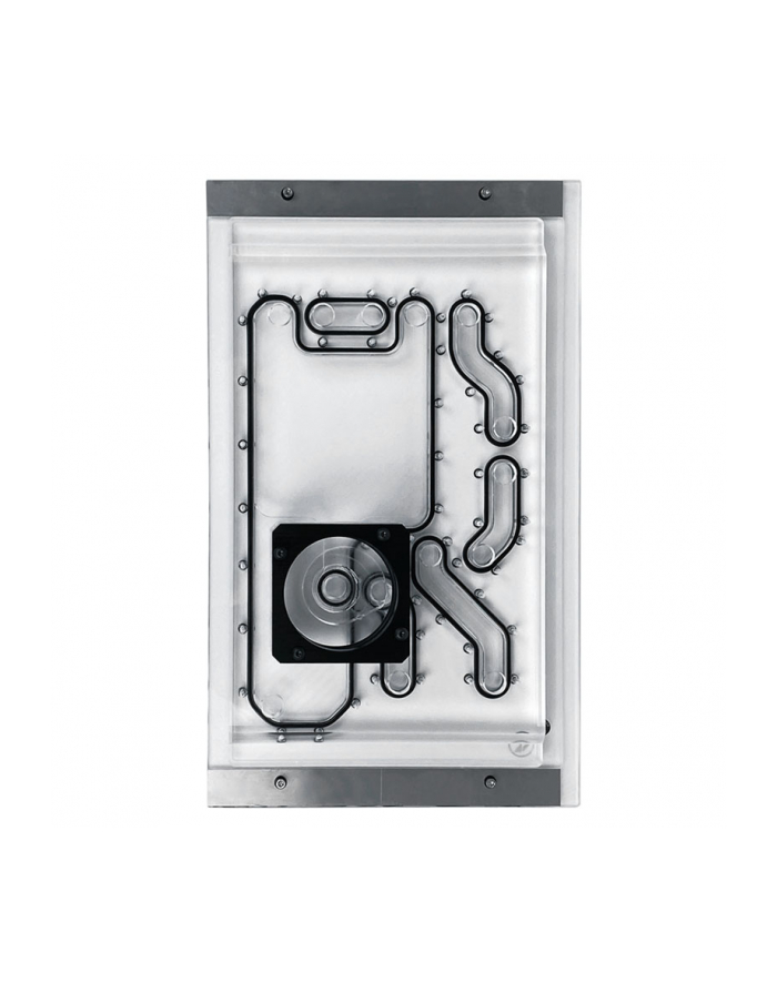 Stealkey Customs Lian Li O11D Mini Front Mk2 D5 Dystroplate Akryl Weiß główny