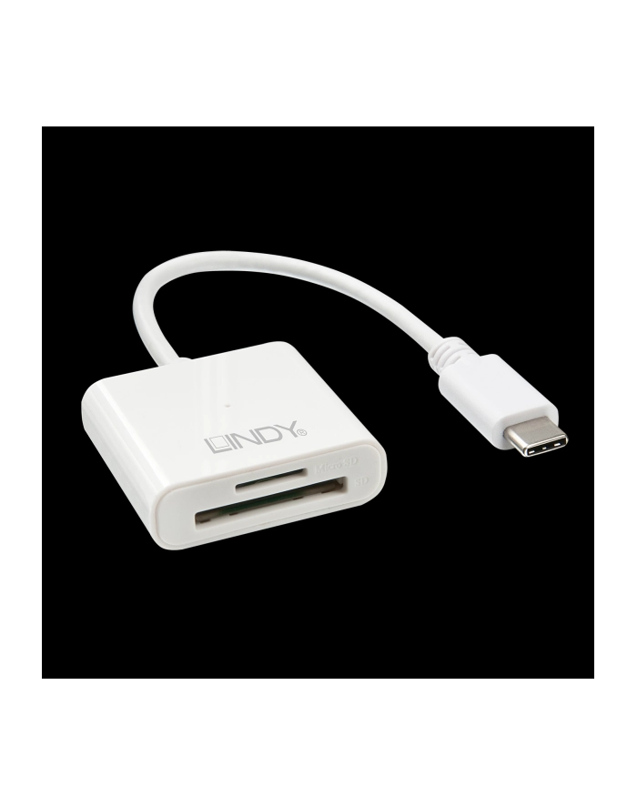 Czytnik kart pamięci LINDY SD/MicroSD USB 3.0 Typu-C główny