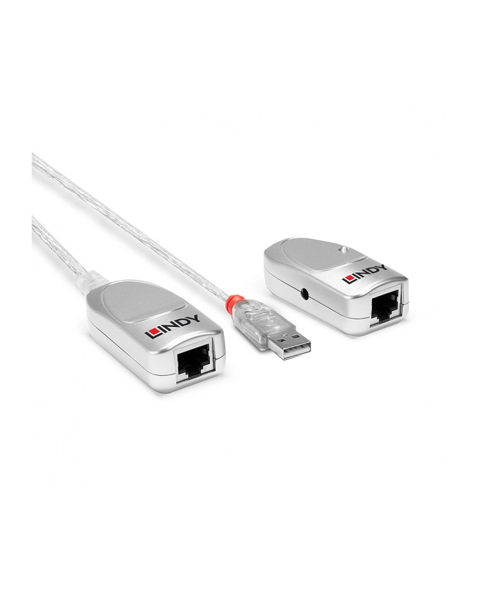 Extender USB 1.1 LINDY Cat.6 50m szary główny
