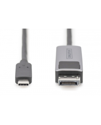 Kabel adapter DIGITUS PREMIUM 8K 30Hz USB Typ C/DisplayPort dwukierunkowy 1m