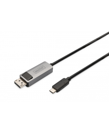 Kabel adapter DIGITUS PREMIUM 8K 30Hz USB Typ C/DisplayPort dwukierunkowy 1m