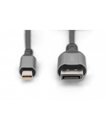 Kabel adapter DIGITUS PREMIUM miniDisplayPort - DisplayPort 8K 60Hz miniDP/DP M/M 1m