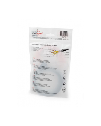 Kabel DisplayPort M/M 1,8M v1.2 GOLD Gembird 4k