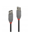 Kabel USB 2.0 LINDY Type A Cable, Anthra Line 3m Black - nr 1