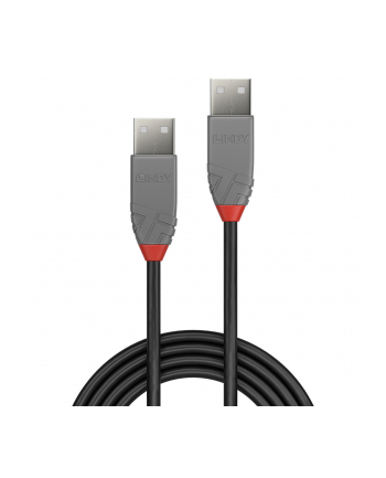 Kabel USB 2.0 LINDY Type A Cable, Anthra Line 3m Black