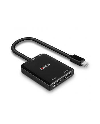 Konwerter Mini DisplayPort do 2xHDMI LINDY MST czarny