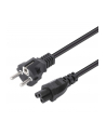 Kabel zasilający koniczynka Manhattan Schuko/C5 1m czarny - nr 2
