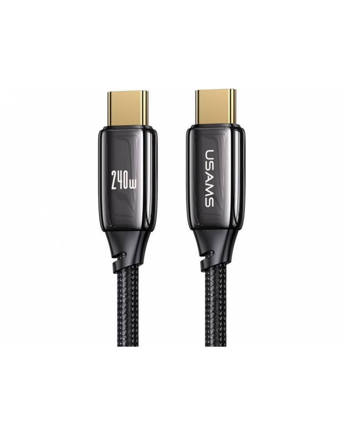 Kabel USB Usams U82 USB-C/USB-C 240W PD 3.1 Fast Charging 2m czarny główny