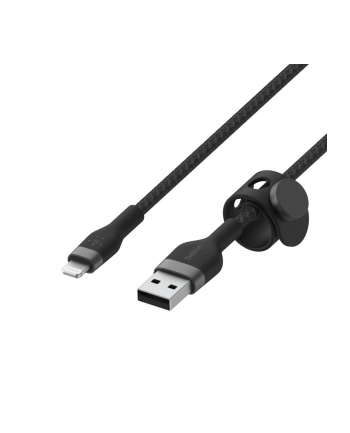 BELKIN KABEL USB-A TO LTG OPLOT, SILICONE, 3M Black