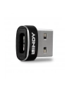 Adapter USB 2.0 LINDY Typ A na Typ C czarny - nr 9