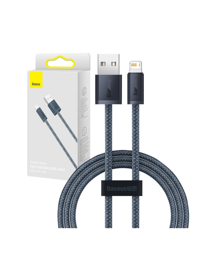 Kabel przewód USB - Lightning / iPhone 200cm Baseus Dynamic CALD000516 z obsługą szybkiego ładowania 2,4A główny