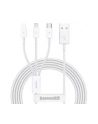 Kabel przewód USB 3w1 - USB-C, Lightning, micro USB 150cm Baseus CAMLTYS-02 do 3,5A - nr 13