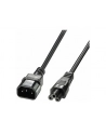 Przedłużacz kabla zasilającego LINDY C5 - C14 2m Black - nr 3