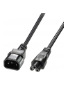 Przedłużacz kabla zasilającego LINDY C5 - C14 2m Black - nr 7