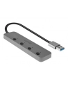Hub USB 3.0 LINDY On/Off Switches 4 Port szary - nr 12