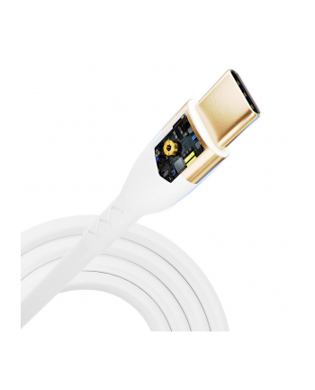 Kabel USB 3mk Hyper Silicone Cable USB-C to USB-C 100W biały