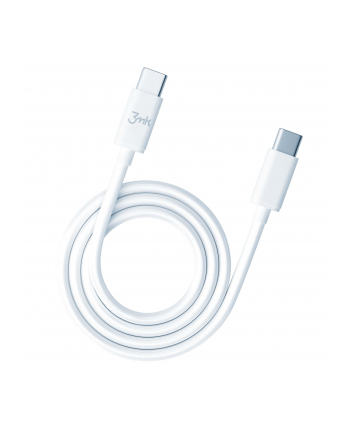 Kabel USB 3mk Hyper Silicone Cable USB-C to USB-C 100W biały