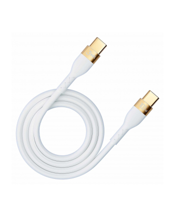 Kabel USB 3mk Hyper Silicone Cable USB-C to USB-C 100W biały