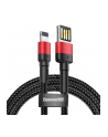 Kabel przewód USB - Lightning / iPhone 100cm Baseus Cafule CALKLF-G91 z obsługą szybkiego ładowania 2.4A - nr 2