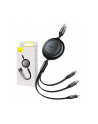 Kabel przewód USB 3w1 - USB-C, Lightning, micro USB 110cm Baseus CAMJ010001 do 3,5A - nr 2