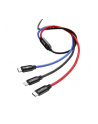 Kabel przewód USB 3w1 - USB-C, Lightning, micro USB 120cm Baseus CAMLT-BSY01 do 3.5A - nr 10