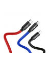 Kabel przewód USB 3w1 - USB-C, Lightning, micro USB 120cm Baseus CAMLT-BSY01 do 3.5A - nr 11