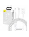 Kabel przewód USB 3w1 - USB-C, Lightning, micro USB 150cm Baseus CAMLTYS-02 do 3,5A - nr 2