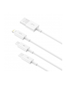 Kabel przewód USB 3w1 - USB-C, Lightning, micro USB 150cm Baseus CAMLTYS-02 do 3,5A - nr 8