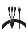 Kabel przewód USB 3w1 - USB-C, micro USB, Lightning 120cm Baseus CASS030001 - nr 3