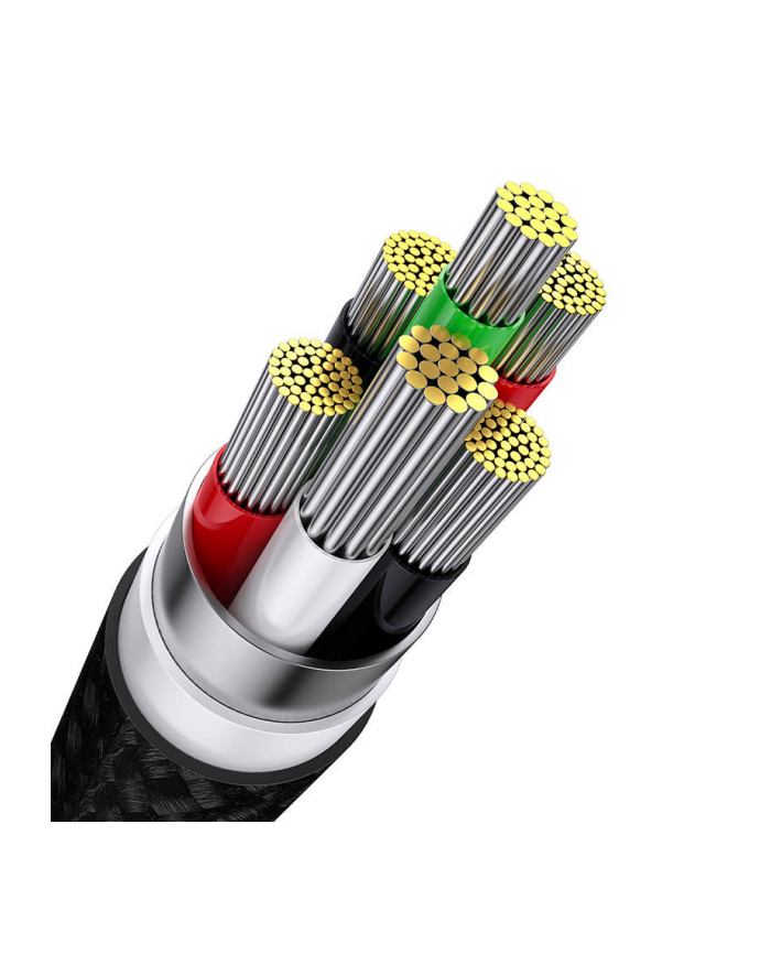 Kabel przewód USB 3w1 - USB-C, micro USB, Lightning 120cm Baseus CASS030001 główny