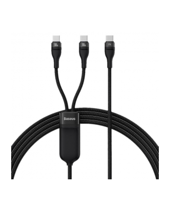 Kabel przewód USB-C 2w1 - 2x USB-C do 100W 150cm Baseus CASS060001