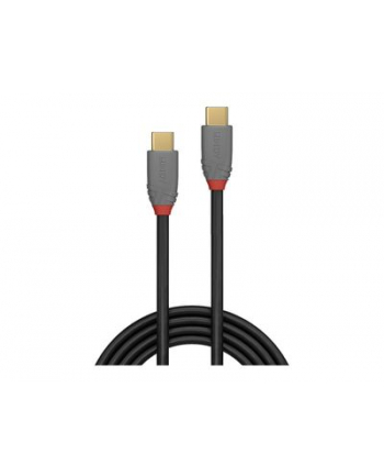 Kabel USB 3.2 LINDY Type C/C M/M Anthra Line PD 3.0 1,5m czarny