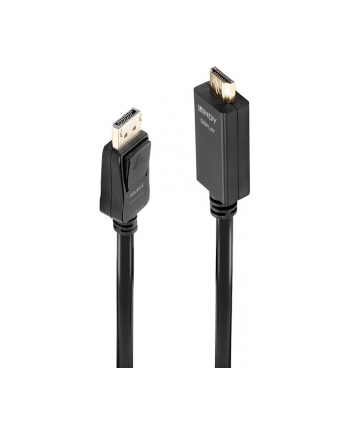 Kabel adapter LINDY DisplayPort - HDMI M/M 10.2G 3m czarny 4K UHD 30Hz