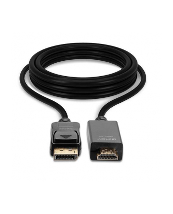 Kabel adapter LINDY DisplayPort - HDMI M/M 10.2G 3m czarny 4K UHD 30Hz