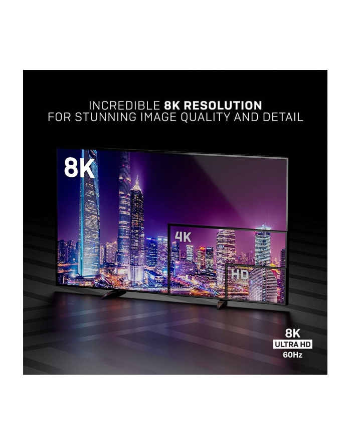 Kabel HDMI 2.1 LINDY Ultra High Speed M/M 2m czarny główny