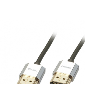 Kabel HDMI 2.0 LINDY CROMO Slim High Speed M/M Ethernet 1m cromo