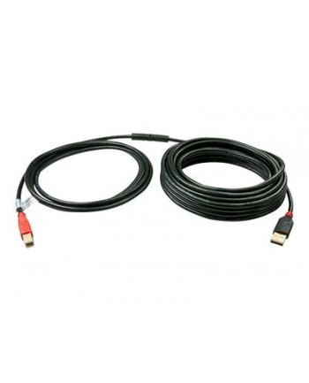 Kabel drukarkowy USB LINDY 2.0 A/M - USB B/M, Active Cable 10m Czarny