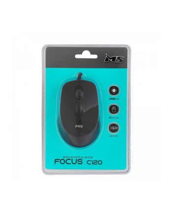 Mysz przewodowa MS Focus C120 Czarna