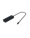 HUB USB C KRUX 4 Ports USB 3.0 czarny - nr 1