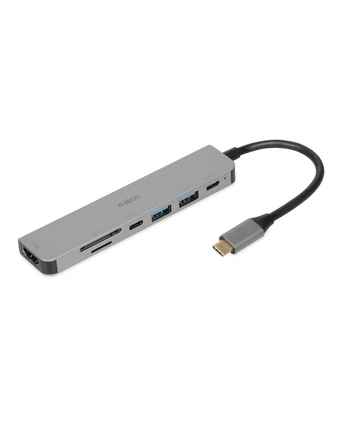 Stacja dokująca hub USB iBOX IUH3SL4K HDMI SD PD100W główny