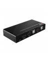 Przełącznik KVM LINDY 2-portowy HDMI 4K60, USB 2.0 & Audio Black - nr 20