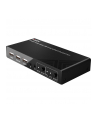 Przełącznik KVM LINDY 2-portowy HDMI 4K60, USB 2.0 & Audio Black - nr 24